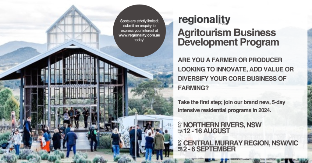 The Regionality team is thrilled to announce that we are launching an intensive, 5-day residential v